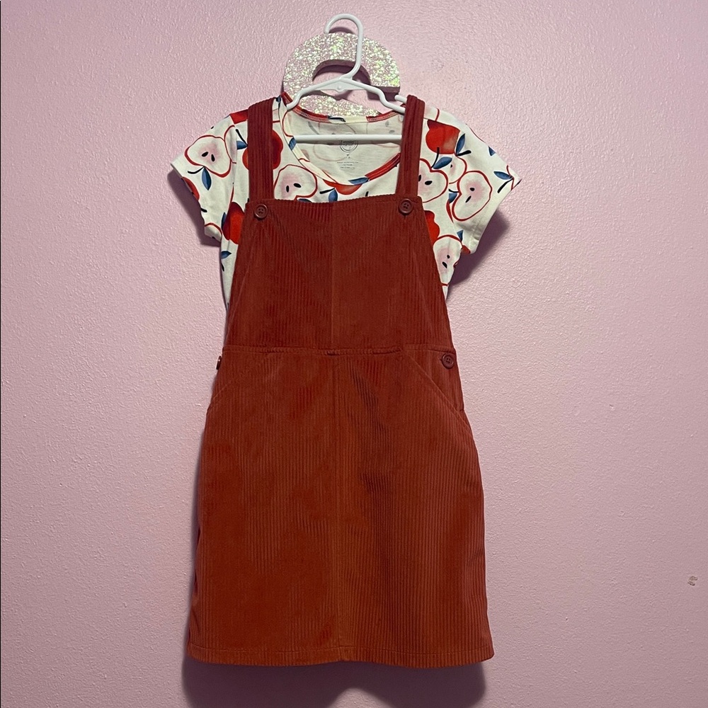 Wonder Nation Red Corduroy Kids Dress